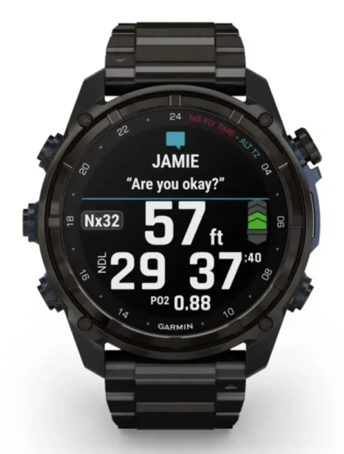 Garmin MK3i 51mm schwarz mit DLC Titanarmband