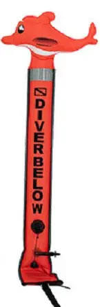 DiveXS Boje Delfin 180cm orange
