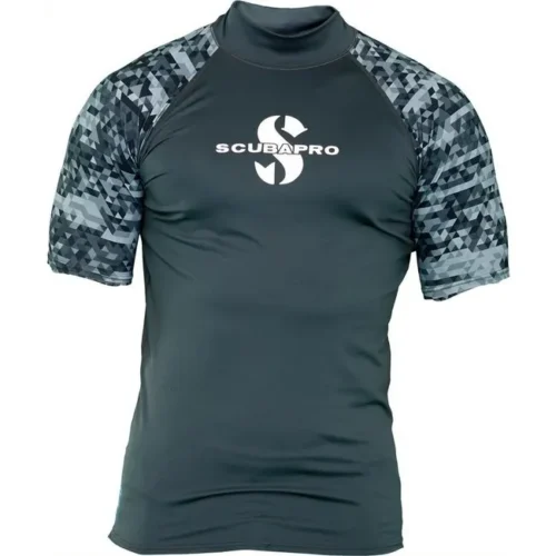 Scubapro Graphite Rashguard Kurzam Herren UPF50