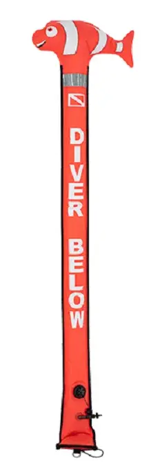 DiveXS Boje Nemo 180cm orange